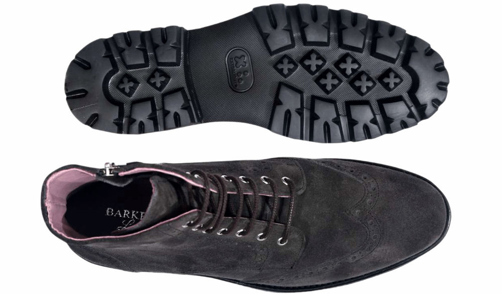 Kelsey - Grey Suede | Barker Shoes