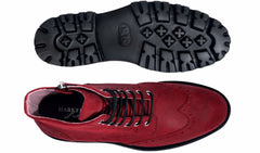 Kelsey - Burg Waxy Suede | Barker Shoes