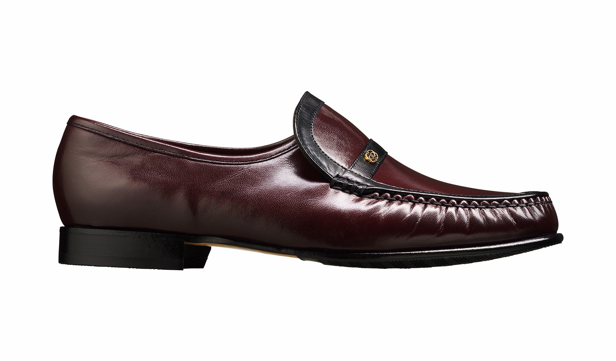 Jefferson - Burgundy / Black Kid | Barker Shoes