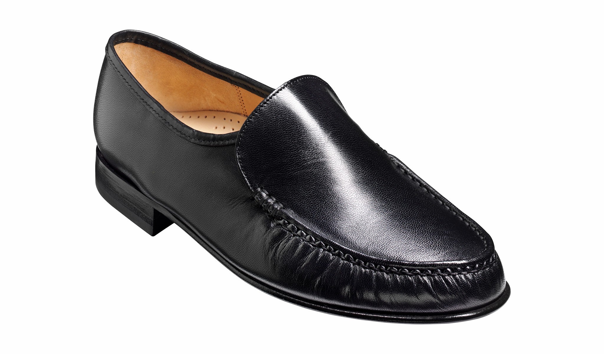 Laurence - Black Kid Loafer | Barker Shoes