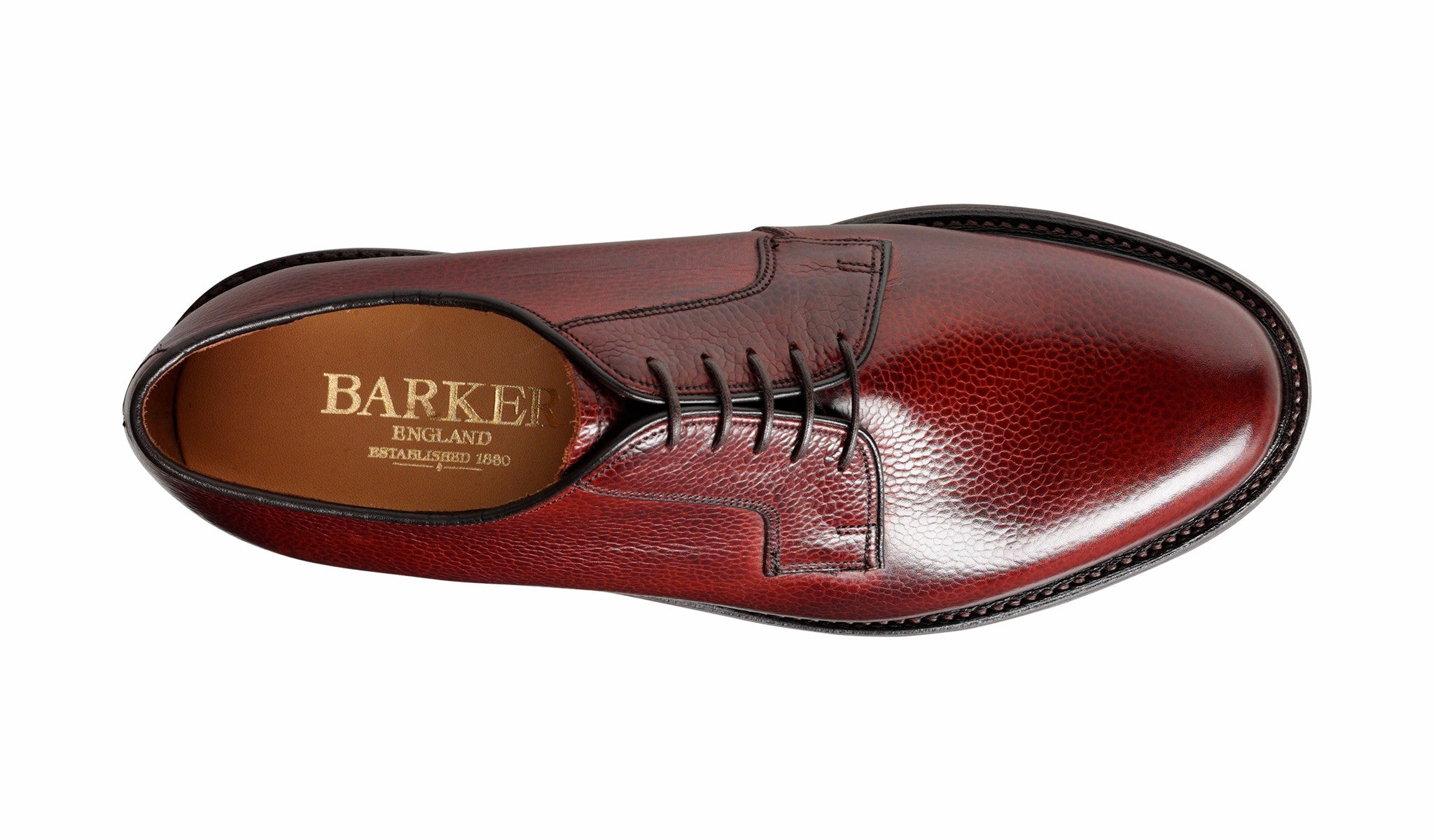 Nairn - Cherry Grain Derby Shoe | Barker Shoes